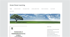Desktop Screenshot of greenpowerlearning.com