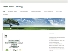 Tablet Screenshot of greenpowerlearning.com